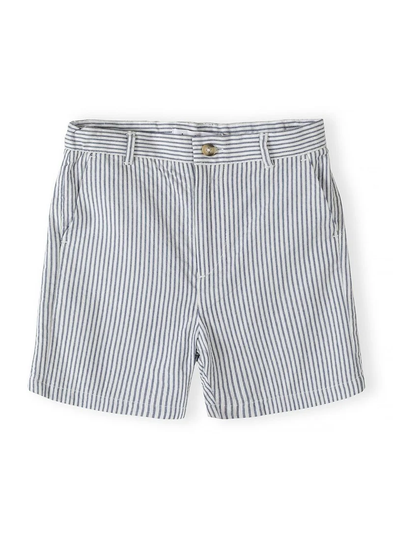 مينوتي Boys tailored navy striped cotton shorts 3 15 years